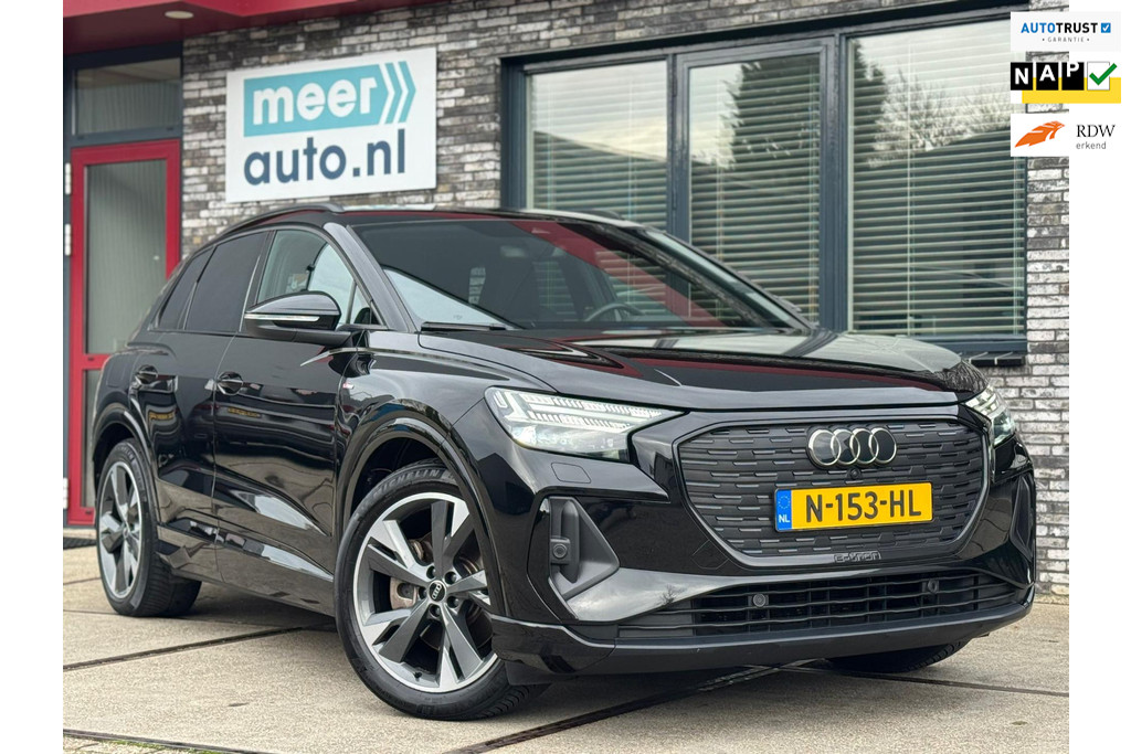 Audi Q4 e-tron 40 S-LINE Competition 77 kWh SOH 91% l CAMERA l SFEER l MATRIX l CARPLAY l WARMTEPOMP l ORG.NL l DEALER OND l 49240640-0.jpg | Meerauto.nl